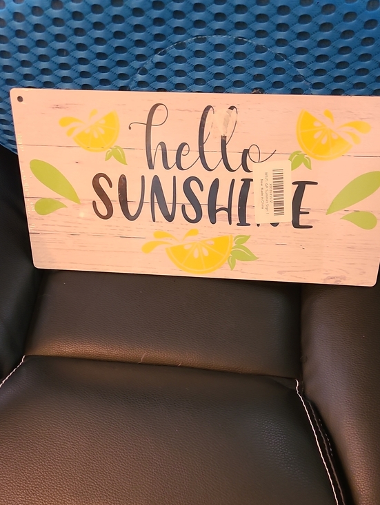 no brand Other - Hello Sunshine Lemon Wall Sign - Neutral, Yellow & Green